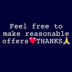 Je suis ouverte à vos offres😍